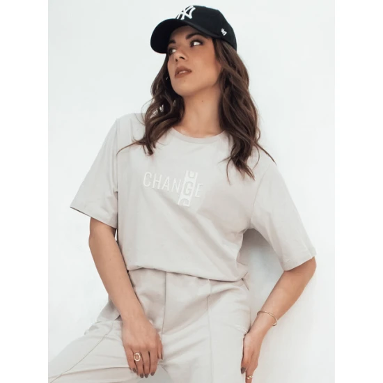 Sieviešu gaiši pelēks treniņtērps Change Sieviešu uzvalki