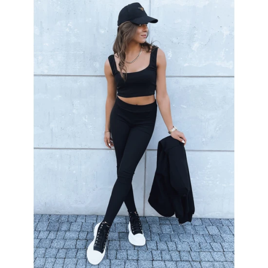 Trīsdaļīgs sieviešu komplekts melnā krāsā Kemy Sieviešu uzvalki