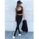 Trīsdaļīgs sieviešu komplekts melnā krāsā Kemy Sieviešu uzvalki