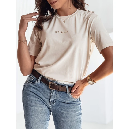 Sieviešu iedeguma T-krekls Woman T-krekls ar saukļiem