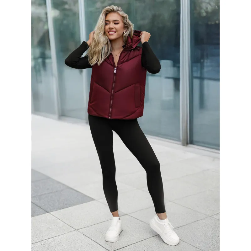 Sieviešu bordo krāsas veste Gusti Sieviešu vestes
