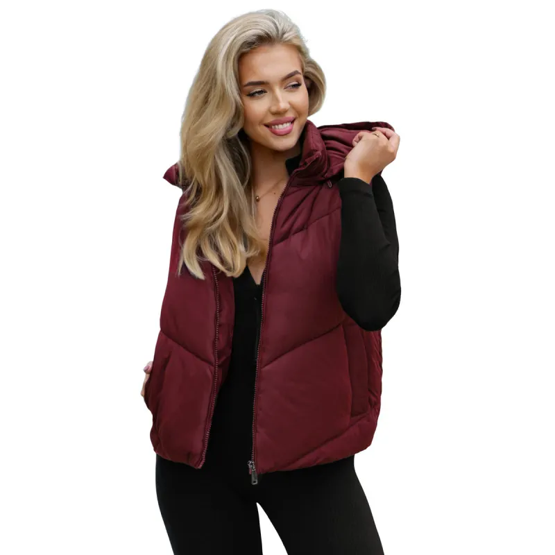 Sieviešu bordo krāsas veste Gusti Sieviešu vestes