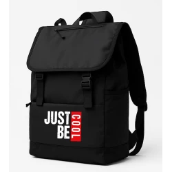 Melna mugursoma Just be cool