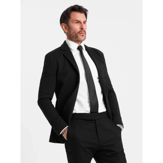 Vīriešu melna jaka Azan Jakas