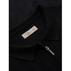 Vīriešu melns polo krekls Elegants