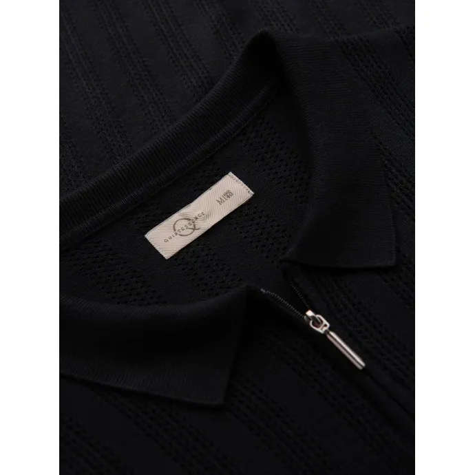 Vīriešu melns polo krekls Elegants POLO T-krekls