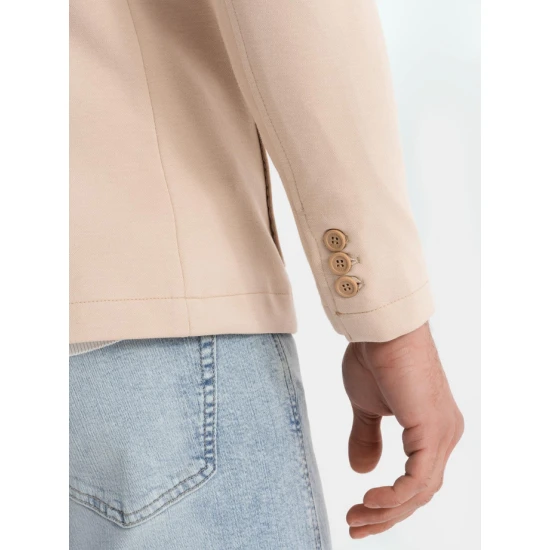 Vīriešu brūna jaka Azan Jakas