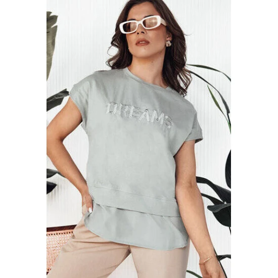 Sieviešu pelēks Dreams T-krekls T-krekls ar saukļiem