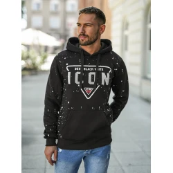 Vīriešu melns džemperis Best