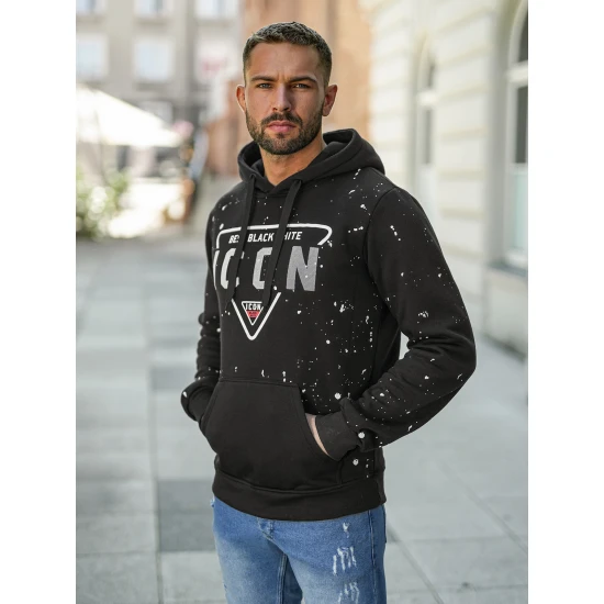 Vīriešu melns džemperis Best Vīriešu džemperi| Džemperi tiešsaistē