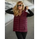 Sieviešu bordo krāsas veste ar kapuci Senti Sieviešu vestes