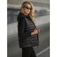Sieviešu melna jaka ar kapuci Senti Sieviešu vestes