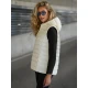 Sieviešu balta jaka ar kapuci Senti Sieviešu vestes
