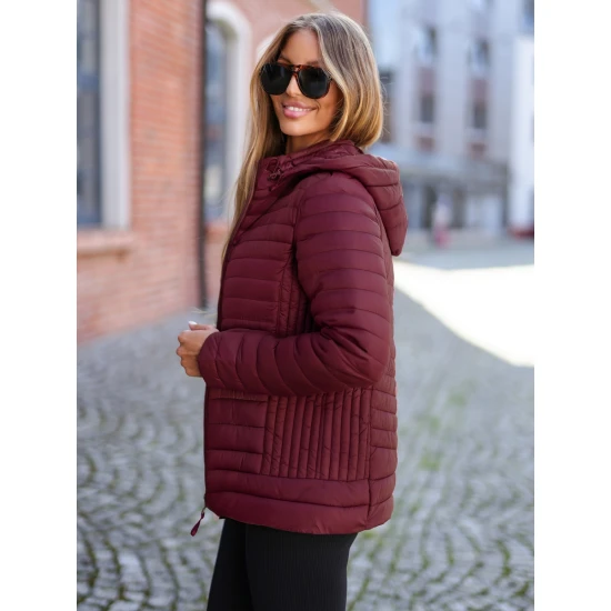 Sieviešu bordo krāsas jaka Marsi Jakas