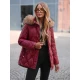 Sieviešu bordo krāsas jaka Mona Sieviešu jakas