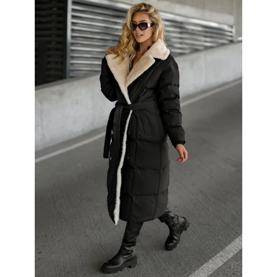 Sieviešu stepēta jaka melnā krāsā Charlot Sieviešu jakas