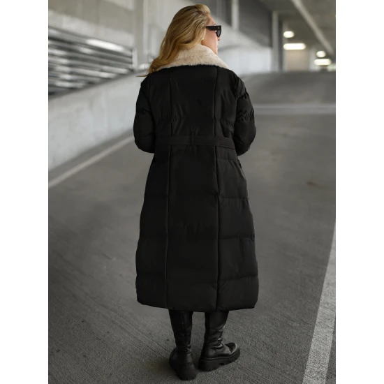 Sieviešu stepēta jaka melnā krāsā Charlot Sieviešu jakas