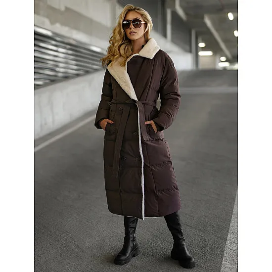 Women's quilted brown jacket Charlot Women's jackets
