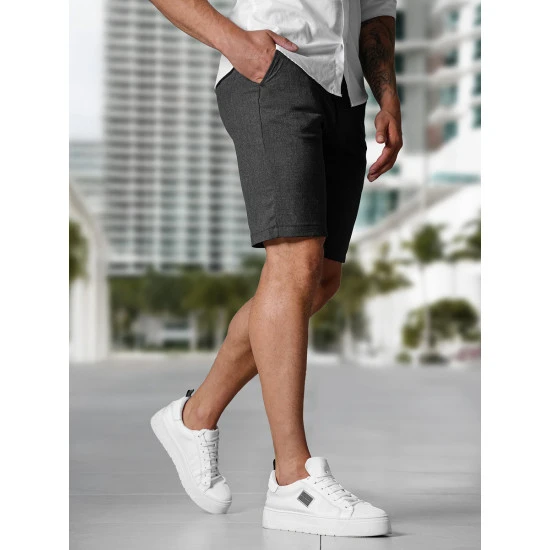 Vīriešu tumši pelēkie šorti Remo Šorti