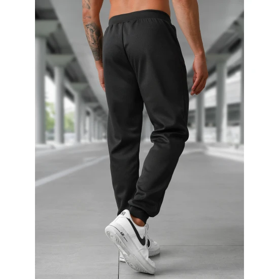 Vīriešu melnas bikses Rene Bikses