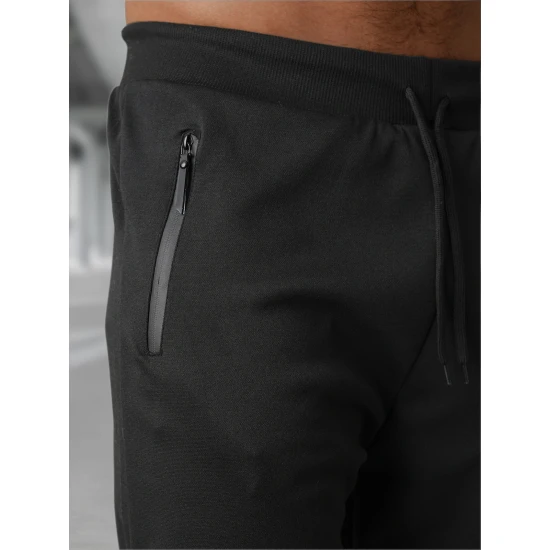 Vīriešu melnas bikses Rene Bikses