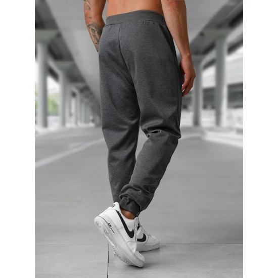 Vīriešu tumši pelēkas bikses Rene Gadījuma bikses