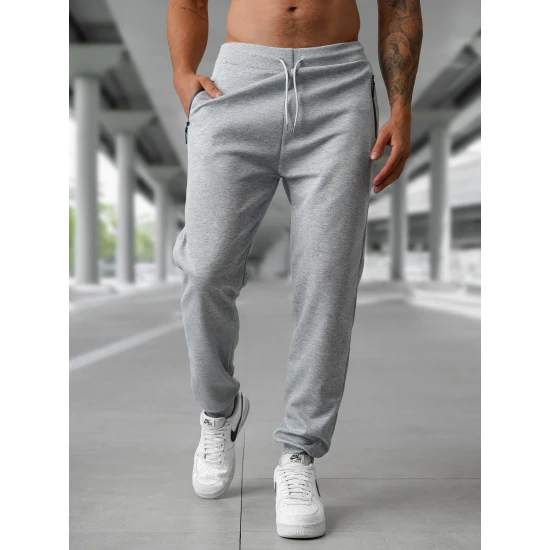 Vīriešu pelēkas bikses Rene Gadījuma bikses