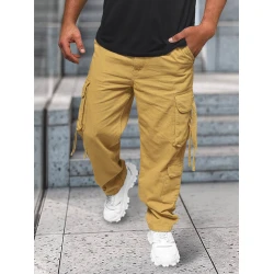 Plašas brūnas vīriešu bikses Erven