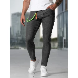 Vīriešu tumši pelēkas krāsas džinsi Aldan