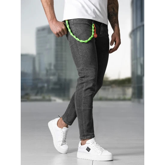 Vīriešu tumši pelēkas krāsas džinsi Aldan Džinsi un džogeri