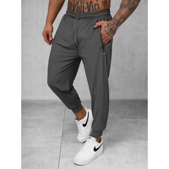 Vīriešu pelēkas ikdienas bikses Arben Gadījuma bikses