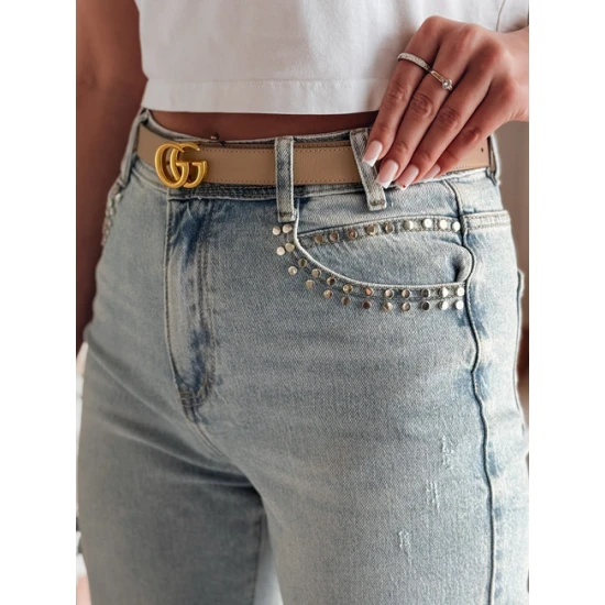 Sieviešu zili džinsi Modnevis Džinsi un bikses