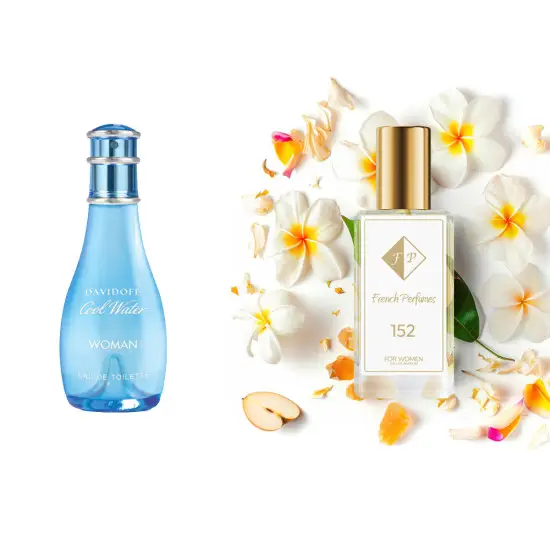 No152 smaržas, ko iedvesmoja Davidoff - Cool Water Woman 33 ml EDP FP sievietēm French Perfumes