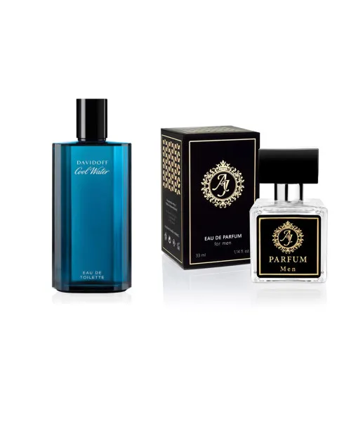 AJ Deluxe Nr201 smaržas, iedvesmotas no Davidoff - Cool Water Edt 2 ml