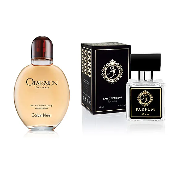 AJ Deluxe Nr203 smaržas, iedvesmojušās no Calvin Klein - Obsession 50 ml AJ Deluxe vīriešiem French Perfumes