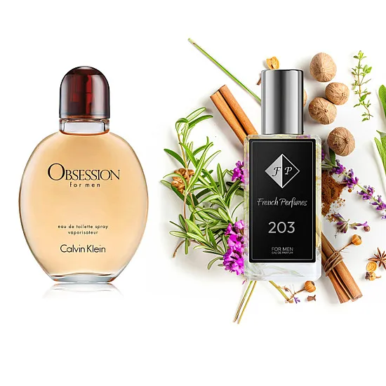 Perfumy No203 inspirowane marką Calvin Klein - Obsession 33 ml FP Mężczyźni French Perfumes