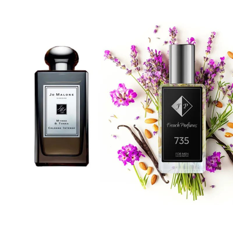 Nr735 smaržas, ko iedvesmoja Jo Malone - Myrrh & Tonka ( UNISEX ) 33 ml EDP FP Vīrieši French Perfumes