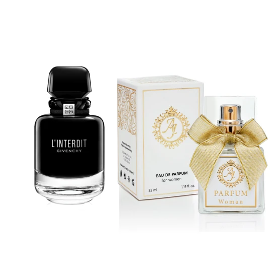 AJ Deluxe Nr736 smaržas, ko iedvesmoja Givenchy - l'interdit edp Intense 33 ml EDP AJ Deluxe Sievietes French Perfumes