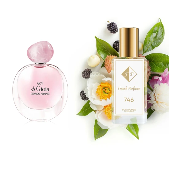 No746 smaržas, ko iedvesmojis Giorgio Armani - Sky di Gioia 66 ml EDP FP sievietēm French Perfumes
