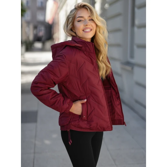Sieviešu bordo krāsas jaka Lamir Sieviešu jakas