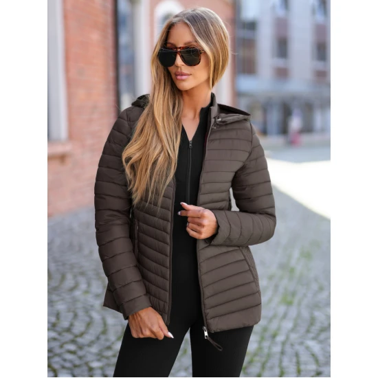 Sieviešu brūna jaka Marsi Jakas