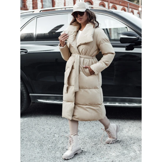 Sieviešu brūna stepēta jaka Favi Jakas