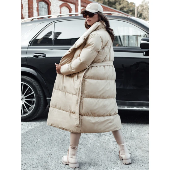 Sieviešu brūna stepēta jaka Favi Jakas