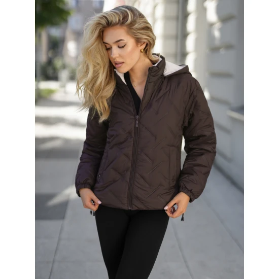 Sieviešu tumši brūna jaka Lamir Sieviešu jakas