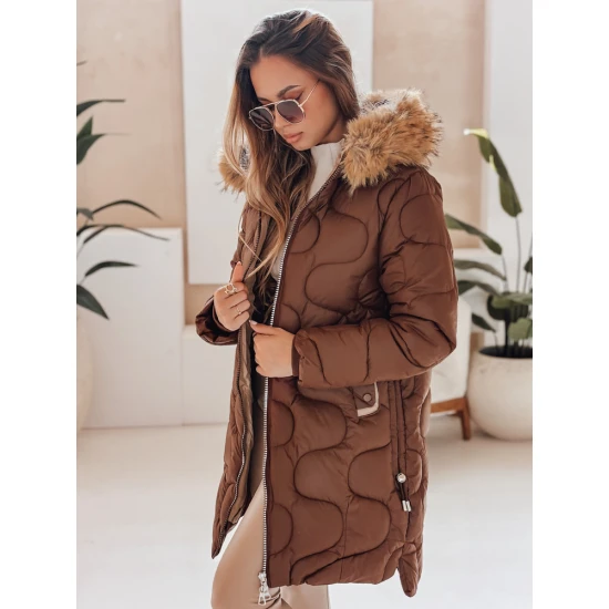 Sieviešu brūna ziemas jaka Virel Sieviešu jakas