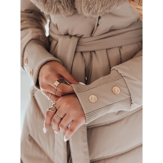 Sieviešu ziemas brūna jaka Karlin Jakas