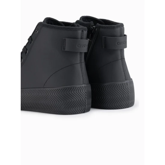 Vīriešu melni ikdienas apavi ar rāvējslēdzēju Brener Apavi