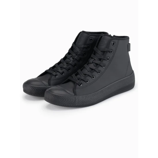 Vīriešu melni ikdienas apavi ar rāvējslēdzēju Brener Apavi