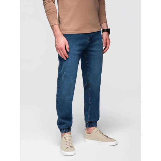 Vīriešu tumši zili džinsi Kone Džinsi un džogeri