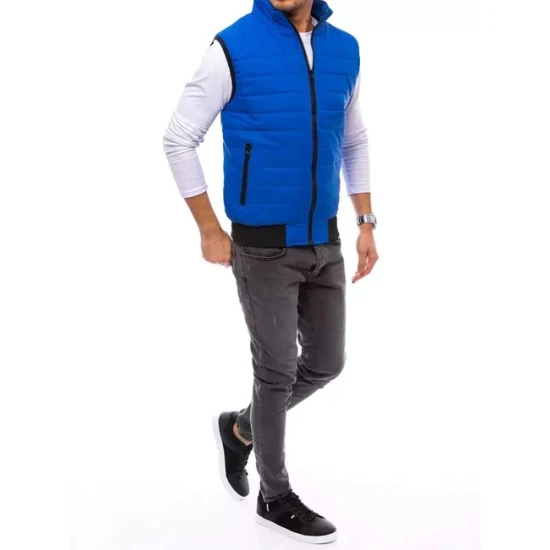 Vīriešu zila stepēta veste Lider Vestes